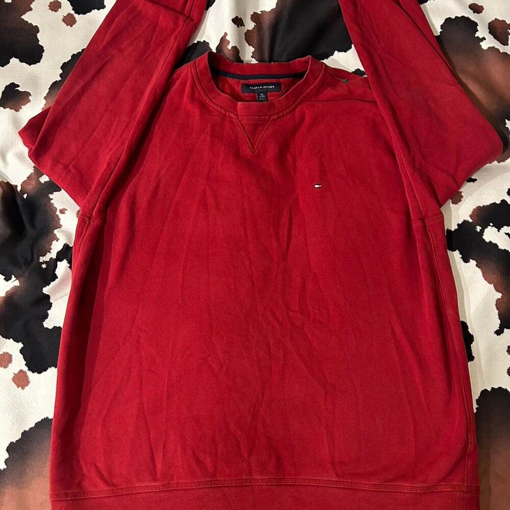 Tommy-hilfiger Men's Red Sweatshirt